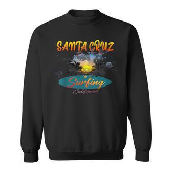 California Santa Cruz Surfing Sweatshirt - Seseable