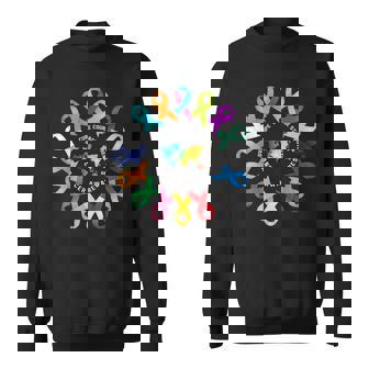 All Cancer Matters Awareness Fight Cancer Ribbon Support Sweatshirt - Monsterry