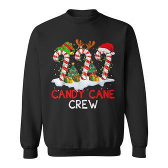 Candy Cane Crew Christmas Santa Elf Reindeer X-Mas Pajamas Sweatshirt - Thegiftio UK