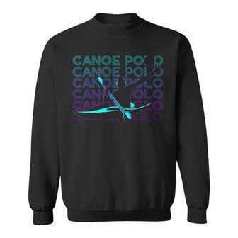 Canoe Polo Canoeing Retro Sweatshirt - Seseable