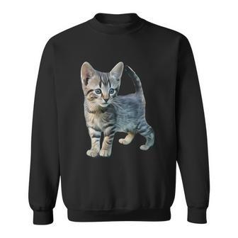 Cat Kitten Cute Fur Nose Kitty House Tiger Sweatshirt - Geschenkecke