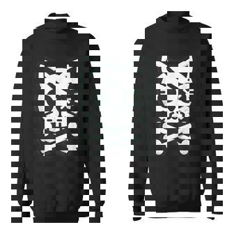 Cat Kwazii Pirate Cat Adventure Halloween Cat Lover Sweatshirt - Monsterry