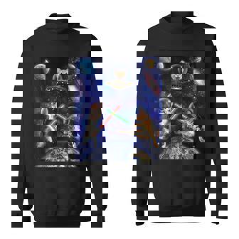 Cats Attack Meow Wars Cat In Space Kitten Lovers Sweatshirt - Monsterry