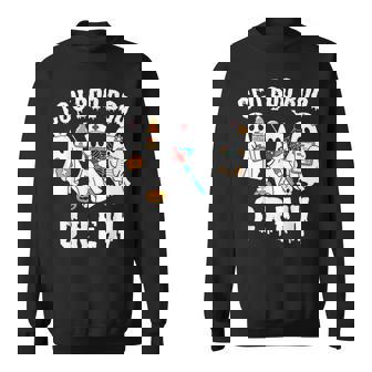 Ccu Boo Crew Critical & Cardiac Care Halloween Nursing Sweatshirt - Monsterry