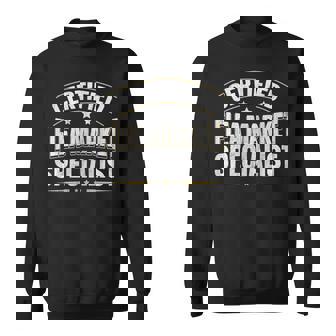 Certified Flea Market Specialist Quote For A Flea Market Fan Sweatshirt - Monsterry