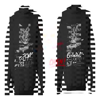 C'est Pas Moi C'est Le Chien Chat Humour Sarcasme Rire Sweater e - Cadeauxyz