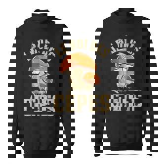 Champignon Drôle Champignons Le Roi Des Cèpes Sweater e - Cadeauxyz