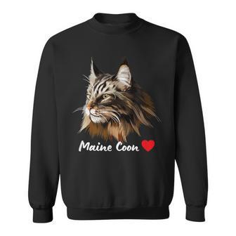 Chat Maine Coon Chat Amoureux Coeur Cadeau Chats Sweater e - Cadeauxyz