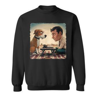 Chess Match Of Wits Mans Dog Sweatshirt - Geschenkecke