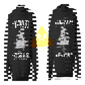 Chips I'm With Salsa Halloween Costumes Cinco De Mayo Couple Sweatshirt - Thegiftio UK