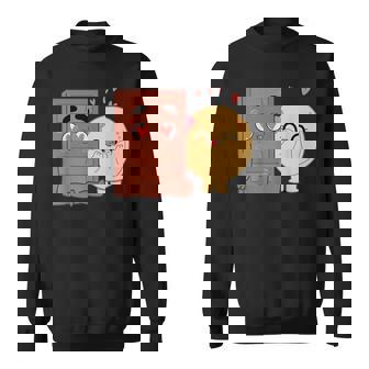 Choco And Pancake Couples Love Sweet Romantic Partners Ideas Sweatshirt | Seseable UK