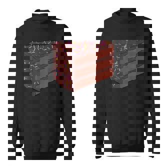 Chocolate Piece Of Cake Halloween Costume Food Cosplay Party Sweatshirt | Mazezy