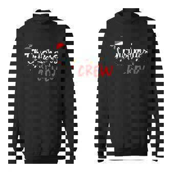 Christmas Crew Xmas Lights Family Matching Pajamas Holiday Sweatshirt | Seseable UK