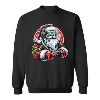 Christmas Gamer Boys Video Game Santa Xmas Sweatshirt - Thegiftio UK
