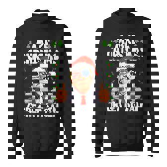 Make Christmas Great Again Trump Xmas Pajamas Holiday Sweatshirt - Monsterry