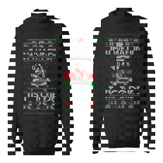 Christmas Oh What Fun It Is To Ride Golf Lover Ugly Sweater Sweatshirt | Seseable UK
