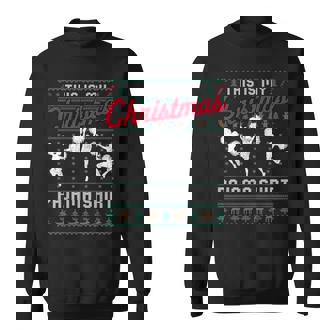 This Is My Christmas Pajama Cheerleading Ugly Sweater Sweatshirt - Thegiftio