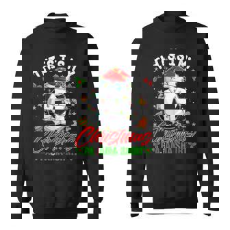This Is My Christmas Pajama Soccer Santa Hat Xmas Pjs Sweatshirt - Thegiftio