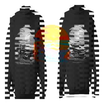 Classic Muscle Car Retro Vintage Style American Car Beach Sweatshirt - Thegiftio UK