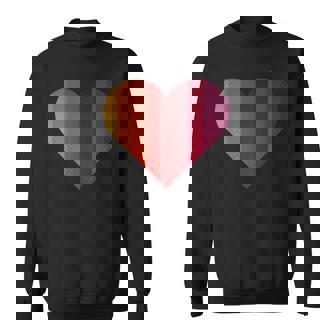 Cœur Coloré Coucher De Soleil Sweater e - Cadeauxyz