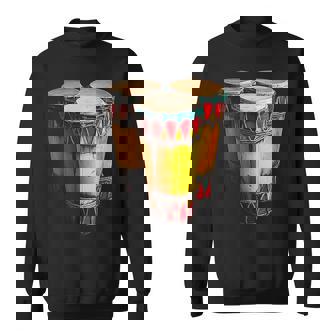 Congas Instrument De Musique Motif Illustration Congas Sweater e - Cadeauxyz