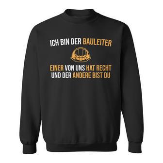 Construction Supervision Construction Site Helmet Construction Management Sweatshirt - Geschenkecke