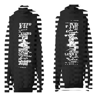 Cornhole Team Bean Bag Player Champ Dad Daughter Father And Sweatshirt - Monsterry