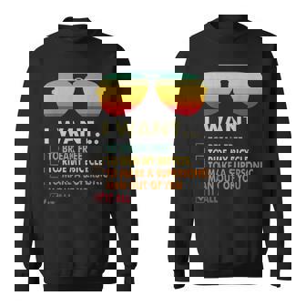 Costume Deélo Amusant Pour Amateur De Musique I Want It All Sweater e - Cadeauxyz