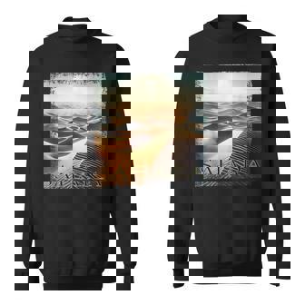 Coucher De Soleil Avec Grunge Dans Le Désert Du Sahara Sweater e - Cadeauxyz