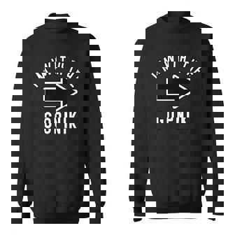Couples Halloween Costume I'm With The Gopnik Sweatshirt - Monsterry