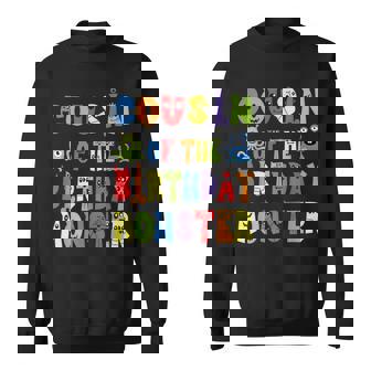 Cousin Of The Birthday Monster Alien Kid B-Day Party Sweatshirt - Monsterry