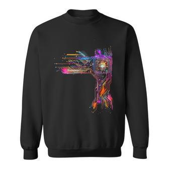 Cpu Processor Board Technology Nerd Computer Chip Computer Scientist Sweatshirt - Geschenkecke