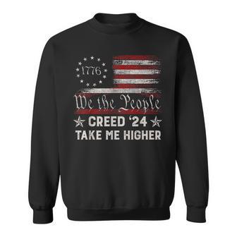 Creed 24' Take Me Higher American Flag Sweatshirt - Thegiftio UK