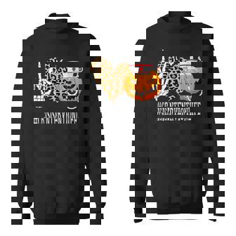Crisis Intervention Peace Love Pumpkin Halloween Sweatshirt - Monsterry