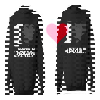 Cuore Rosso Amo Amsterdam Felpa - Novitaregali