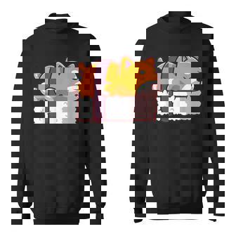 Cute & Kawaii Pet Dog Corgi Sushi Sleeping Puppy Sweatshirt - Monsterry