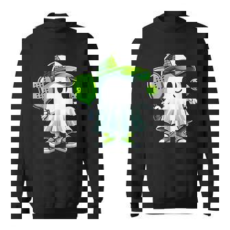 Cute Ghost Playing Pickleball Pickleball Paddleball Sweatshirt | Mazezy