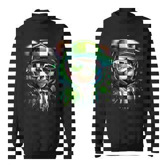 Cute Cute Hip Hop Bear Watercolor Teddy Bear Sweatshirt | Seseable UK