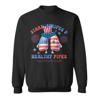 Cute Lung Squad Respiratory Therapist Patriotic 4Th Of July Sweatshirt - Monsterry DE