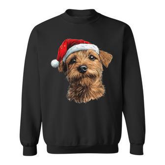 Cute Norfolk Terrier Christmas Print Sweatshirt - Geschenkecke