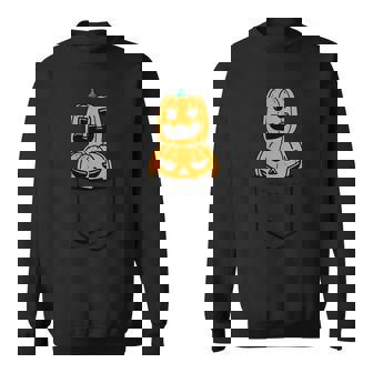 Cute Scary Pumpkins In Your Pocket Halloween Costume Sweatshirt - Monsterry