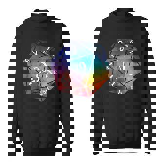 D20 Dice Dnd Motif Univers -IntageRétro Sweater e - Cadeauxyz