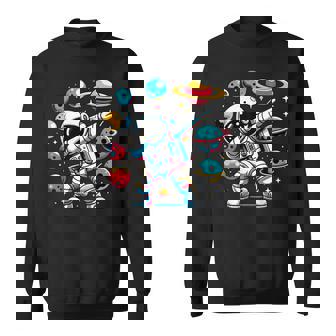 Dabbing Astronaut Space Galaxy Sweatshirt - Thegiftio UK