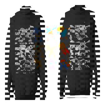 Dabbing Halloween Boys Skeleton Zombie Scary Pumpkin Mummy Sweatshirt - Monsterry