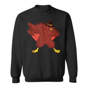 Dabbing Turkey Happy Thanksgiving For Trendy Dab Lovers Tank Top Sweatshirt - Monsterry
