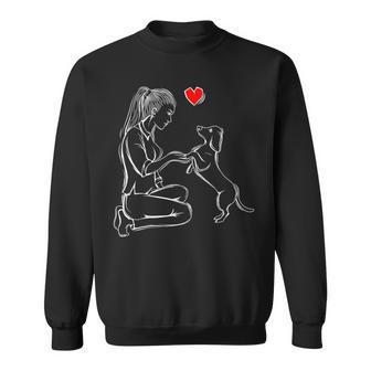 Dachshund Dog Love Dachshund Teckel Female S Sweatshirt - Geschenkecke