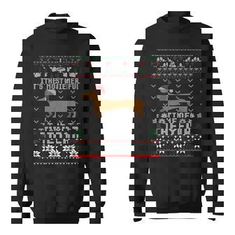 Dachshund Wienerful Time Of The Year Christmas Ugly Sweater Sweatshirt - Thegiftio