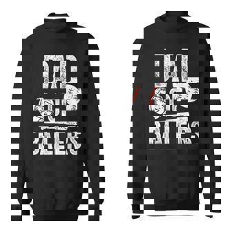 Dad Of Ballers Volleyball Baseball Dad Fathers Day Sweatshirt - Monsterry