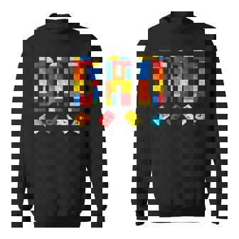 Dad Master Builder Building Blocks Birthday Family Matching Sweatshirt | Seseable UK