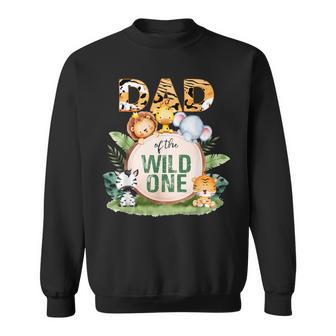 Dad Of The Wild One 1St Birthday Safari Family Matching Sweatshirt - Thegiftio UK